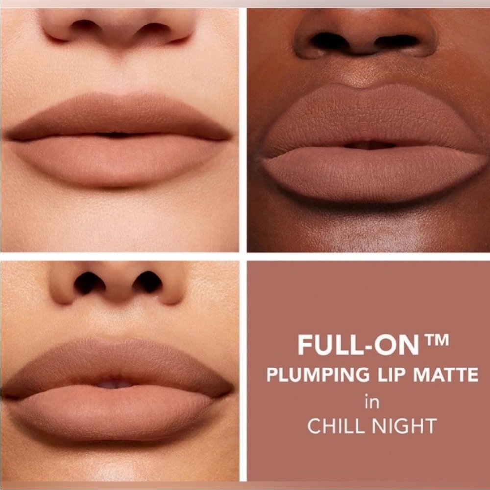Buxom Full On Plumping Lip Matte Cream Lip Gloss Chill Night New in Box